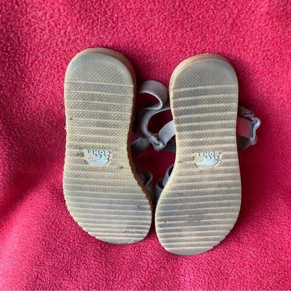 SOREL Sz 8 Ella Criss-cross Full-grain leather EVA Molded Rubber Sole Sandals - Picture 6 of 12